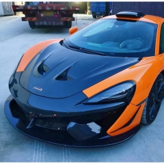 GT4 Style Dry Carbon Fiber Front Bumper Canards For Mclaren 540C 570S 570GT 2015-2020