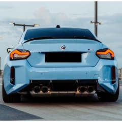 VS Style Dry Carbon Fiber Trunk Spoiler For BMW G87 M2 G42 2023-2027
