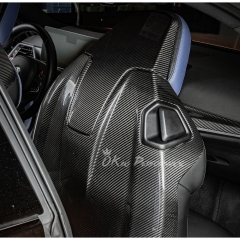 Dry Carbon Fiber Interiors Kits Seat Back Cover Trim Kits Set For BMW G87 M2 2023-2027