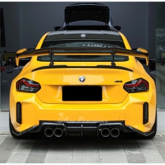 Adro V3 Style Dry Carbon Fiber Rear Spoiler GT Wing For BMW G87 M2 2023-2027