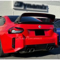 AP V3 Double Deck Style Dry Carbon Fiber Rear Spoiler Wing For BMW G87 M2 2023-2027