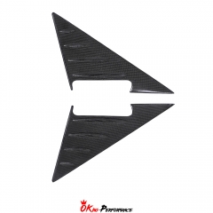 Dry Carbon Fiber A Pillar Triangle Windows Cover For BMW G87 M2 2023-2027