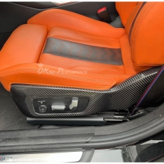 Dry Carbon Fiber Interiors Kits Seat Side Frame Panels Cover For BMW G87 M2 2023-2027