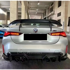 Adro Style Dry Carbon Fiber Rear Spoiler GT Wing For BMW G82 M4 2020-2024