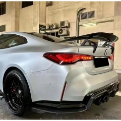 Adro Style Dry Carbon Fiber Rear Spoiler GT Wing For BMW G82 M4 2020-2024