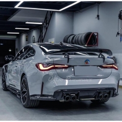 Adro Style Dry Carbon Fiber Rear Spoiler GT Wing For BMW G82 M4 2020-2024
