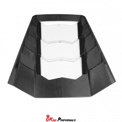 Mansory Style Dry Carbon Fiber Rear Trunk Engine Hood For Lamborghini Huracan LP610 & LP580 2014-2019