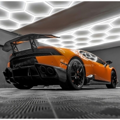 Mansory Style Dry Carbon Fiber Rear Spoiler Wing with Base Lid For Lamborghini Huracan LP610 & LP580 2014-2019