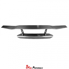 Mansory Style Dry Carbon Fiber Rear Spoiler Wing with Base Lid For Lamborghini Huracan LP610 & LP580 2014-2019