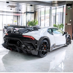 CMST Style Dry Carbon Fiber Wide Body Wheel Flares Extension For Lamborghini Huracan LP610 & LP580 & EVO & Tecnica 2014-2025
