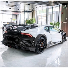 EVO Style Dry Carbon Fiber Rear Base Lid Spoiler For Lamborghini Huracan LP610 & LP580 & EVO & Tecnica 2014-2025