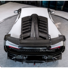 STO Style Dry Carbon Fiber Rear Engine Lid & Rear Spoiler Wing Set For Lamborghini Huracan LP610 & LP580 & EVO & Tecnica 2014-2025
