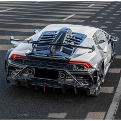 CMST Style Dry Carbon Fiber Rear Bumper For Lamborghini Huracan LP610 & LP580 & EVO & Tecnica 2014-2025