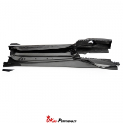 CMST Style Dry Carbon Fiber Side Skirts For Lamborghini Huracan LP610 & LP580 & EVO & Tecnica 2014-2025