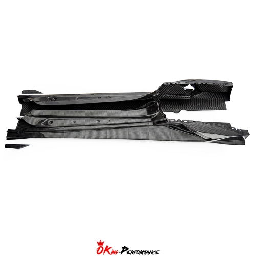 CMST Style Dry Carbon Fiber Side Skirts For Lamborghini Huracan LP610 & LP580 & EVO & Tecnica 2014-2025