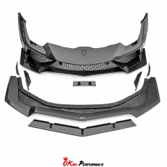 CMST Style Dry Carbon Fiber Front Bumper with Splitter Set For Lamborghini Huracan LP610 & LP580 & EVO & Tecnica 2014-2025