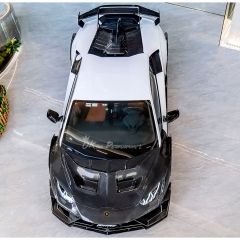 CMST Style Dry Carbon Fiber Front Bumper with Splitter Set For Lamborghini Huracan LP610 & LP580 & EVO & Tecnica 2014-2025