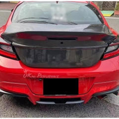 OEM Style Carbon Fiber Rear Trunk Strip Garnish For Subaru BRZ ZD8 Toyota GR86 ZN8 2021-2024