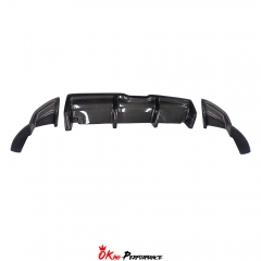 M Sport Style Carbon Fiber Rear Diffuser For Subaru BRZ ZD8 Toyota GR86 ZN8 2022-2025