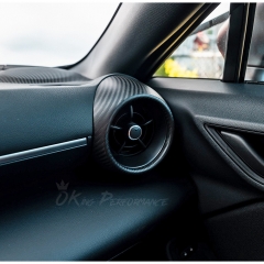 Dry Carbon Fiber Interiors Kits Side AC Vent Cover For Subaru BRZ ZD8 Toyota GR86 ZN8 2021-2024