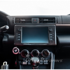 Dry Carbon Fiber Interiors Kits Radio Bezel Panel Cover For Subaru BRZ ZD8 Toyota GR86 ZN8 2021-2024