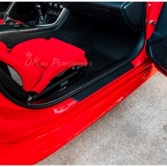 Dry Carbon Fiber Interiors Kits Inner Door Sills Cover For Subaru BRZ ZD8 Toyota GR86 ZN8 2021-2024
