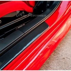 Dry Carbon Fiber Interiors Kits Outer Door Sills Cover For Subaru BRZ ZD8 Toyota GR86 ZN8 2021-2024