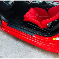 Dry Carbon Fiber Interiors Kits Inner Door Sills Cover For Subaru BRZ ZD8 Toyota GR86 ZN8 2021-2024