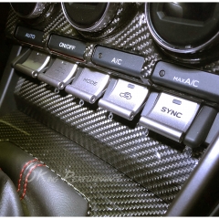 Dry Carbon Fiber Interiors Kits Knob Panel Cover For Subaru BRZ ZD8 Toyota GR86 ZN8 2021-2024