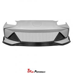 Robot Style Half Carbon Fiber Front Bumper With Lip For Subaru BRZ ZD8 Toyota GR86 ZN8 2021-2024