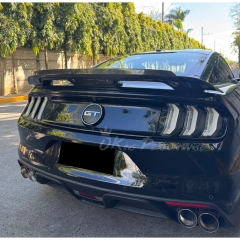 GT500 Style Carbon Fiber Trunk Spoiler For Ford Mustang 2015-2017