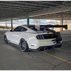 CMST V3 Style Carbon Fiber Rear GT Wing Spoiler For Ford Mustang 2015-2023
