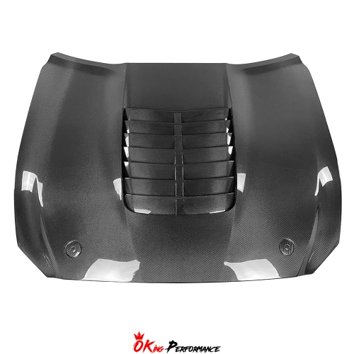 GT500 style Carbon Fiber (CFRP) Hood For Ford Mustang 2015-2017