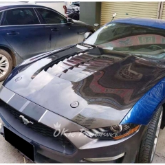 GT500 style Carbon Fiber (CFRP) Hood For Ford Mustang 2015-2017