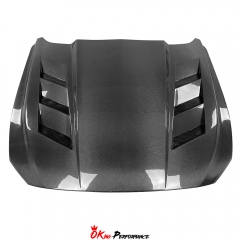 Vent Style Carbon Fiber Hood For Ford Mustang Gen6 S550.2 2018-2023