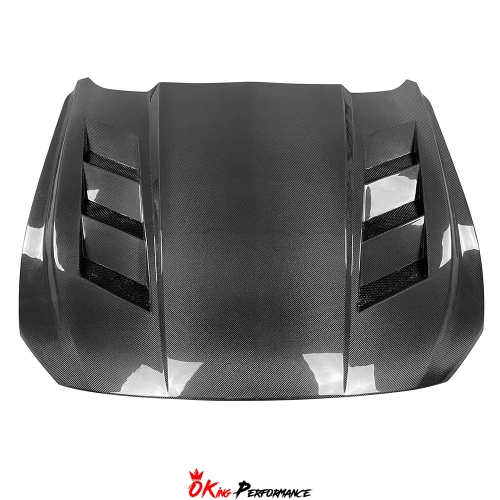 Vent Style Carbon Fiber Hood For Ford Mustang Gen6 S550.2 2018-2023