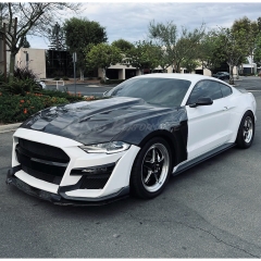 Vent Style Carbon Fiber Hood For Ford Mustang Gen6 S550.2 2018-2023