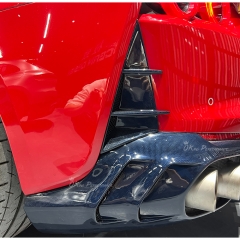 Mansory Style Dry Carbon Fiber Rear Bumper Air Vents Canards For Ferrari 812 Superfast GTS 2017-2023
