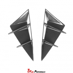 Mansory Style Dry Carbon Fiber Rear Bumper Air Vents Canards For Ferrari 812 Superfast GTS 2017-2023