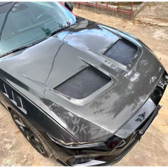 GTD Style Dry Carbon Fiber Hood Bonnet For Ford Mustang Gen7 S650 2024-On