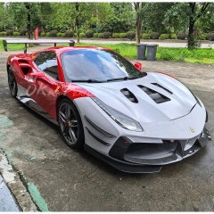 488 Challenge Evo Conversion Body Kits For Ferrari 488 GTB & Spider 2015-2018 (Partial Exposed Dry Carbon Fiber)