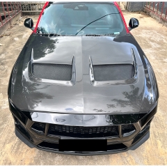 GTD Style Dry Carbon Fiber Hood Bonnet For Ford Mustang Gen7 S650 2024-On