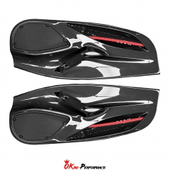 Pista Style Dry Carbon Fiber Interiors Kits Door Panels For Ferrari 488 GTB & Spider 2015-2018