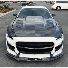 Vent Style Carbon Fiber Hood For Ford Mustang Gen6 S550.2 2018-2023