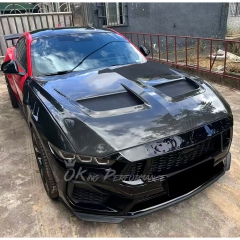 GTD Style Dry Carbon Fiber Hood Bonnet For Ford Mustang Gen7 S650 2024-On