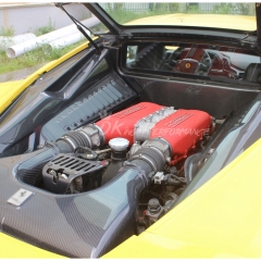 Dry Carbon Fiber Engine Bay Firewall Panel For Ferrari 458 Italia 2009-2015