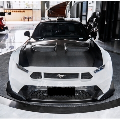 GTD Style Carbon Fiber Hood For Ford Mustang 2024-On
