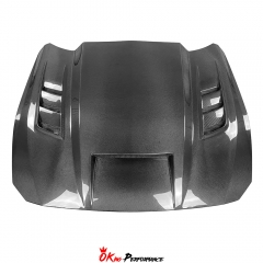 TF Style Carbon Fiber Hood For Ford Mustang 2024-On