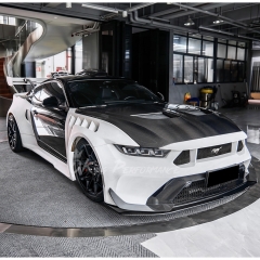 GTD Style Carbon Fiber Hood For Ford Mustang 2024-On