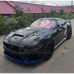 TF Style Carbon Fiber Hood For Ford Mustang 2024-On